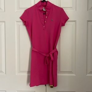 Lacoste shirt dress Pink